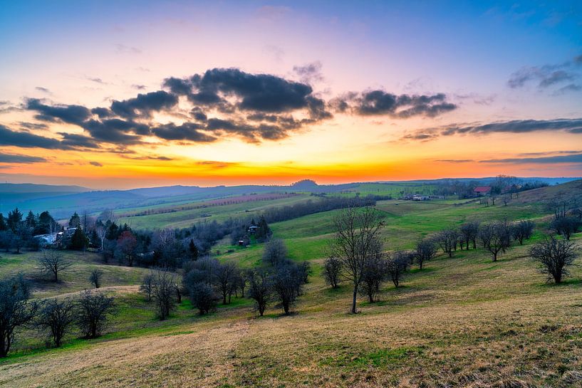 Sunset in the Harz Mountains near Sangerhausen by Andreas Völkel