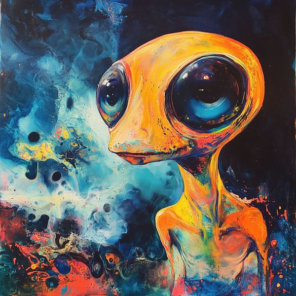 Niedliches Alien abstrakt von TheXclusive Art
