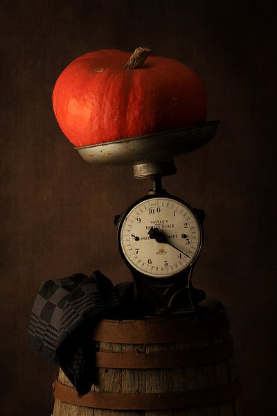 nature morte marron foncé avec citrouille par FotoBob
