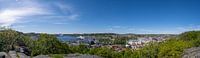 Vue panoramique de la ville norvégienne de Sandefjord