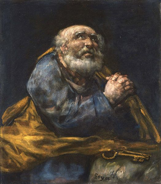 Le Saint Pierre repentant, Francisco José de Goya par Des maîtres magistraux
