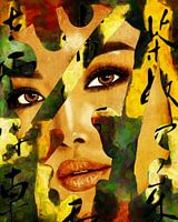 Oriental beautiful lady