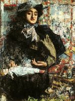 Antonio Mancini - In de speelgoedwinkel