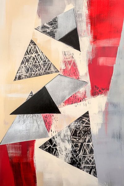 Abstracte geometrische compositie van Poster Art Shop