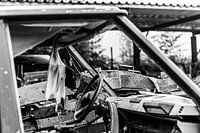 Landrover auf dem Schrottplatz