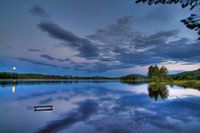 Nachtlandschap Zweden
