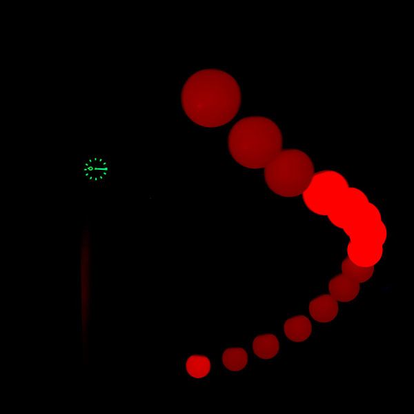 Glow Pendulum rood par Greetje van Son