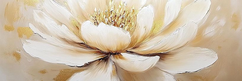 Golden Flower | Gilded Bloom by Wonderful Art