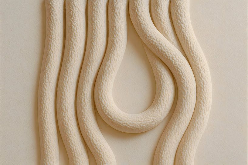 Fließender Rhythmus, organische Kunst, minimalistisches Design von Sanne den Engelsman