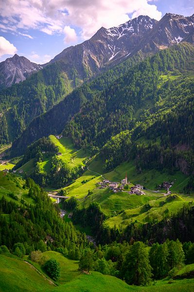 Sud Tirol Alpes vallée Passiria paysage idyllique vue par Sjoerd van der Wal Photographie