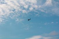 "Hélicoptère en vol.