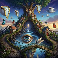 Traumlandschaften der surrealen Phantasie Kunst Gemälde