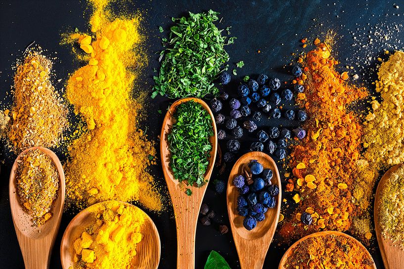 spices &amp; herbs, specerijen &amp; kruiden van Corrine Ponsen