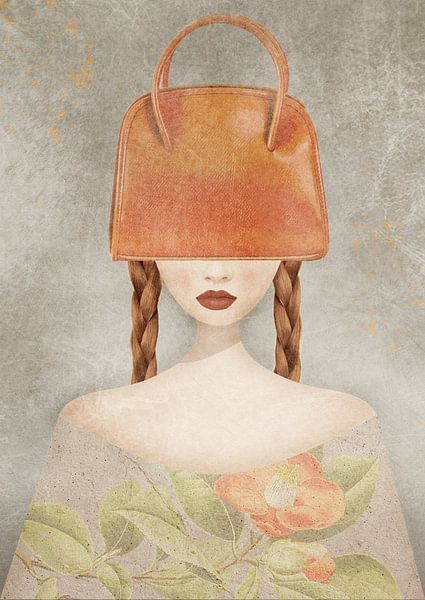 Kleine orangefarbene Tasche von Mirjam Duizendstra