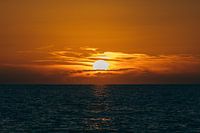 Sunset on the Tuscan coast at Torre del lago