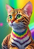 peinture chat mignon