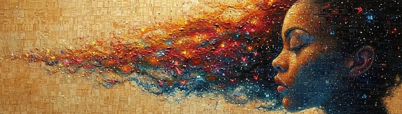 Kosmisches Porträt | Kosmisches Porträt von Kunst Laune