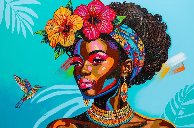 Wellen der Farbe von Happy Paintings / Renata Rolefes