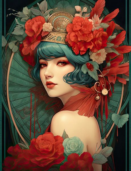 Zeitlose Schönheit: Die Flapper der Goldenen Zwanziger par Peter Balan