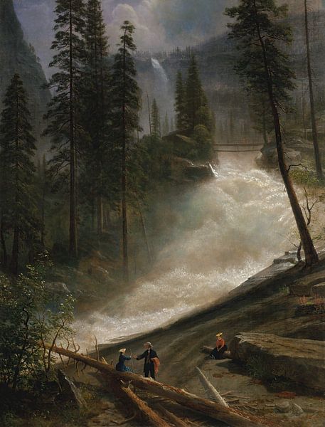 Albert Beerstadt~Nevada Falls, Yosemite von finemasterpiece