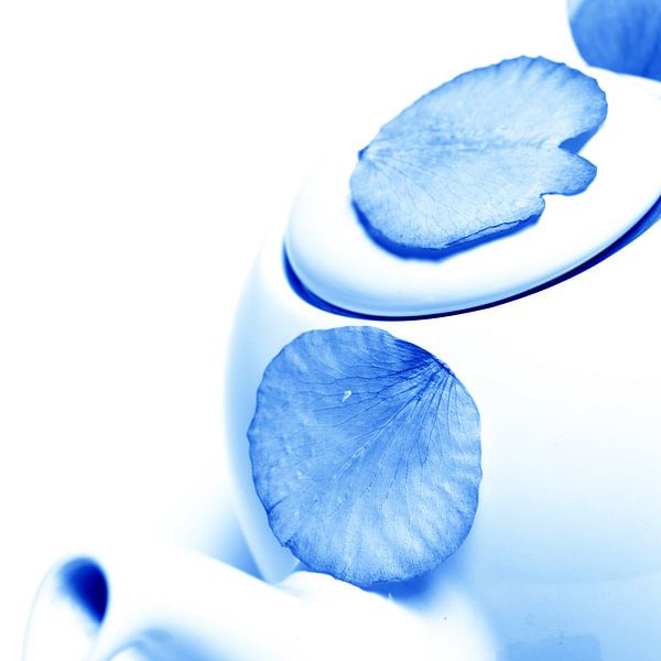 Delftsblauwe Bloemen - Theepot 35 by Mariska van Vondelen