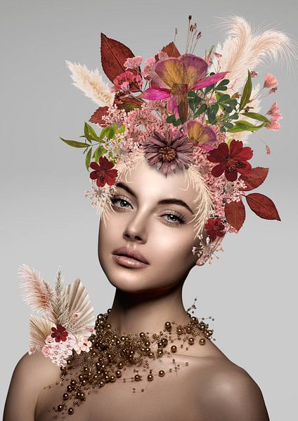 Flower woman 2 by Postergirls