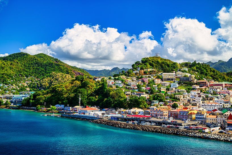 St. George's capital of the Caribbean island of Grenada by Andreas Völkel