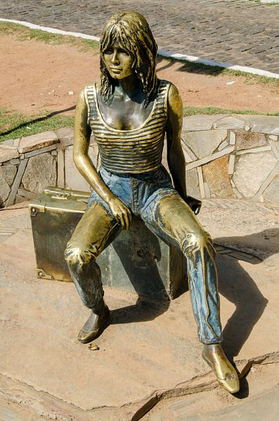 Statue von Brigitte an der Promenade von  Buzios an der Costa do sol in Brasilien von Dieter Walther