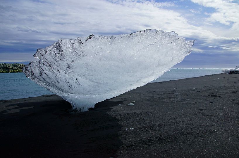 Island, Eisblock am Diamantstrand von Discover Dutch Nature
