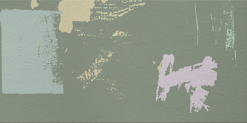 Abstrakte minimalistische Kunst in Wild Wonder Flexa Farben II von Dina Dankers