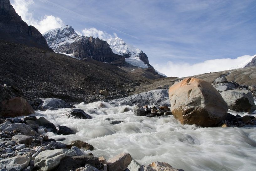 Smeltwater op Icefield Parkway, Canada par Karin Hendriks Fotografie