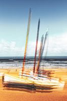 Segelboote, abstrakt