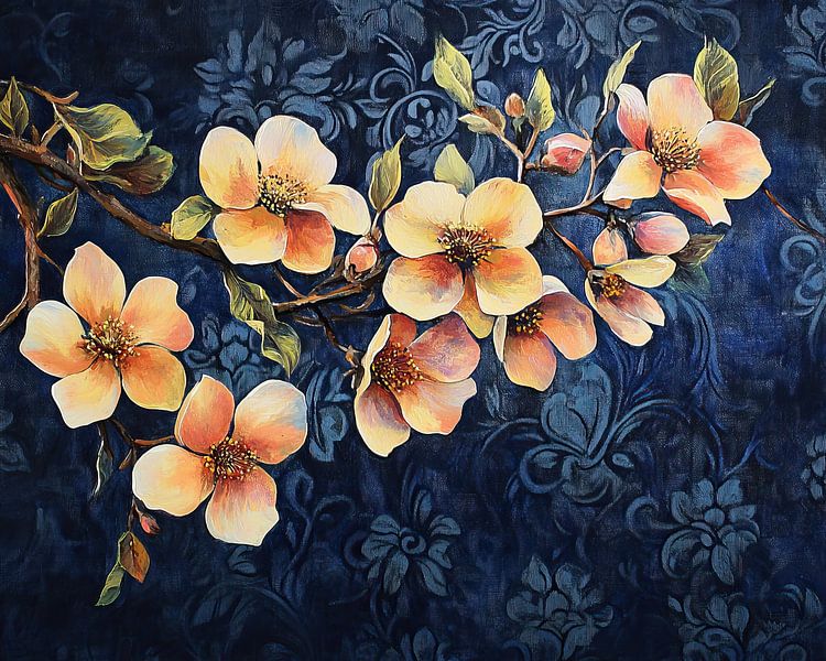 Golden Flower Float by Wonderful Art