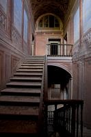 staircase in abandoned villa