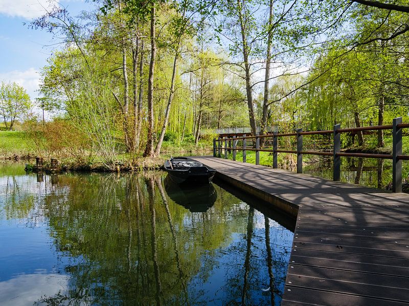 jetty at the river Spree in Lübben by Animaflora PicsStock