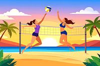 Strandvolleybal Vreugde