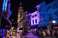 Bredase Vismarktstraat bei Nacht