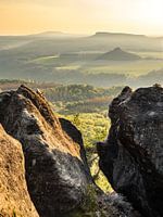Kipphornaussicht in der Sächsischen Schweiz - Blick auf den Zirkelstein