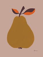 Bunte Illustration Birne