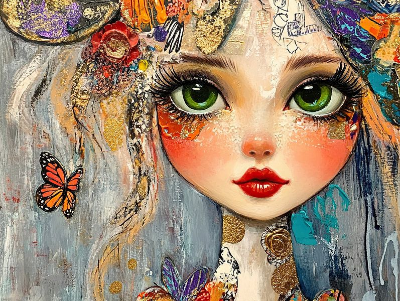 Große Augen von Blickfänger Gemälde