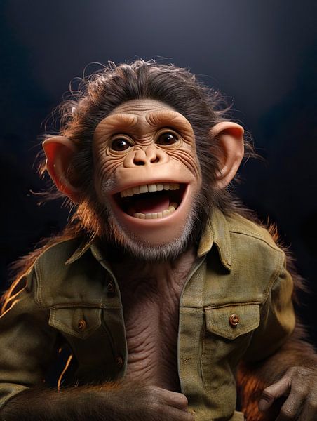 Singe hilarant par PixelPrestige