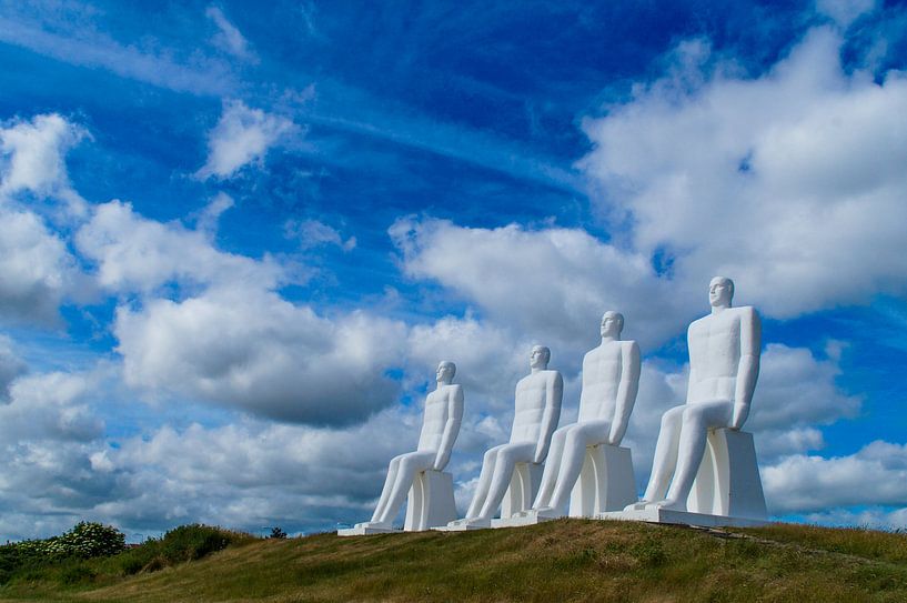 Mann auf See Dänemark von Sandra van Kampen