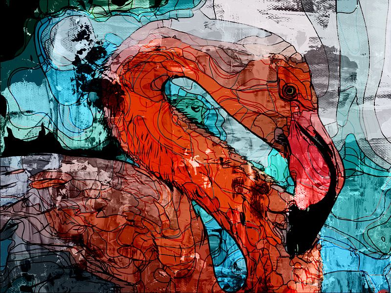 Flamingo-Kunst von The Art Kroep