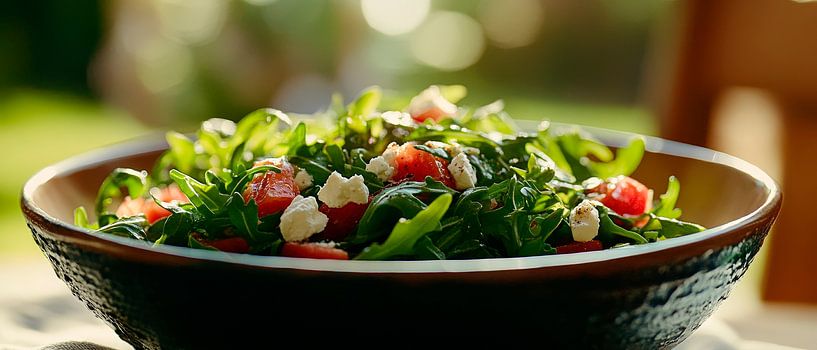 Fresh salad in an elegant bowl by Poster Art Shop