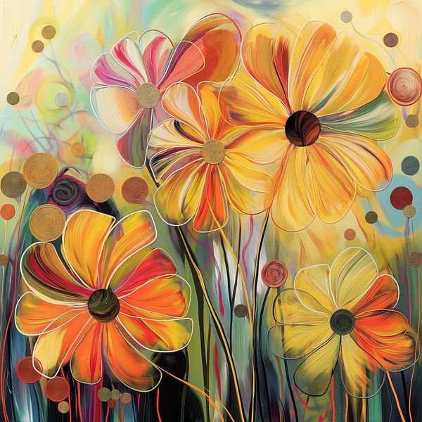 Bunte Blumen von Bert Nijholt