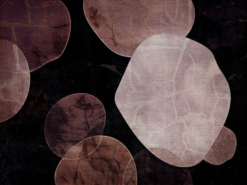 Nature japonaise Formes dans le flux Abstraction Japandi Moderne par FRESH Fine Art