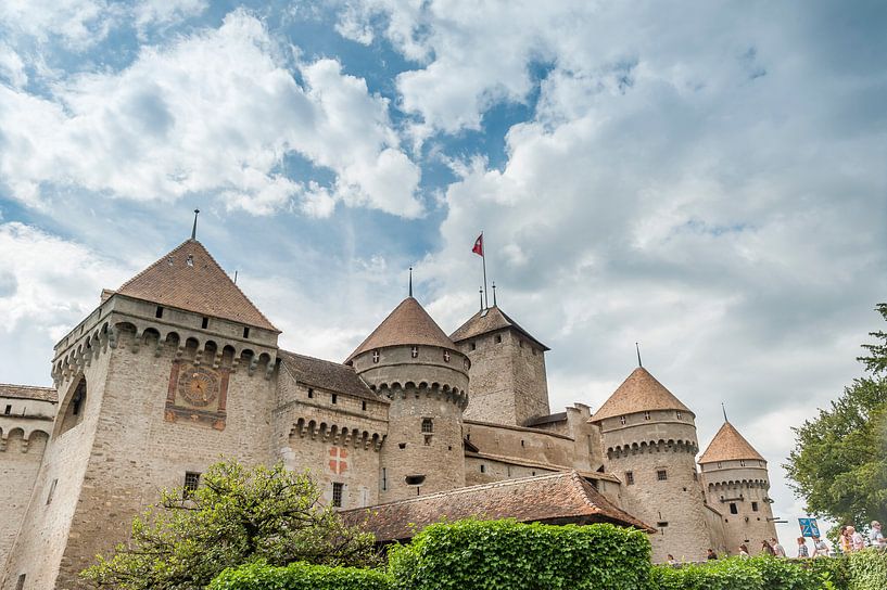 The castle of Chillon, near Montreux (Switzerland). von Carlos Charlez