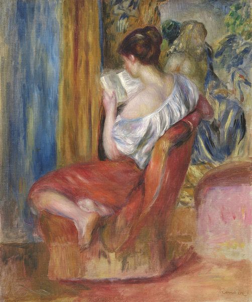 Femme lisant - Pierre-Auguste Renoir par Mooie Meesters