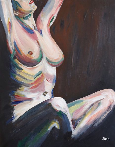 Naakte vrouw van Stien Art