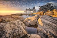 Felsküste Tungeneset Senja / Norwegen